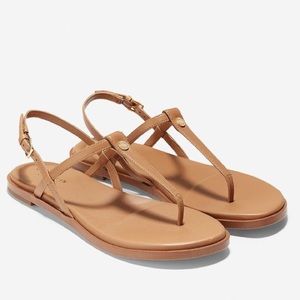 Cole Haan Flora tan thong sandals